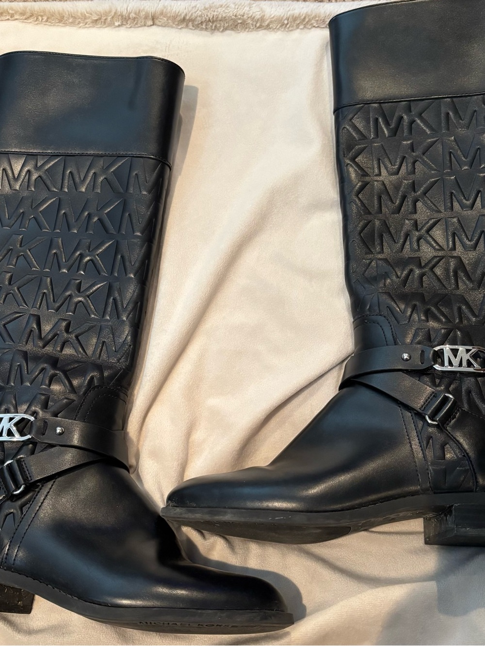 Michael Kors Kincaid Embossed Riding Boot - Picture 2 of 6